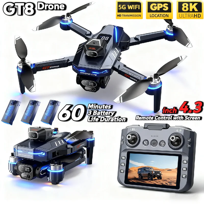 Fpv Brushless Rc Drone 4K - HOT Voor LSRC GT8 Drone 4K
