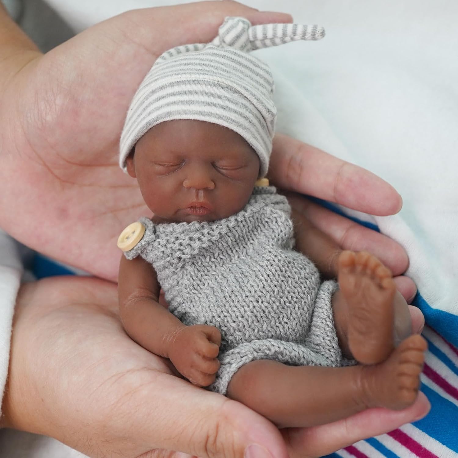 Reborn Baby Doll Silicone Realistic - Reborn babypoppen 7 inch volledig siliconen