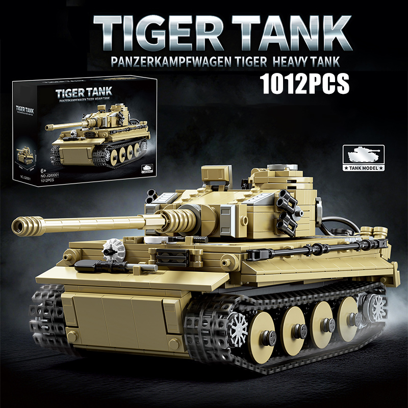 Lego Compatible Military Tank - Militaire 1000 Stuks Duitsland Tiger Zware