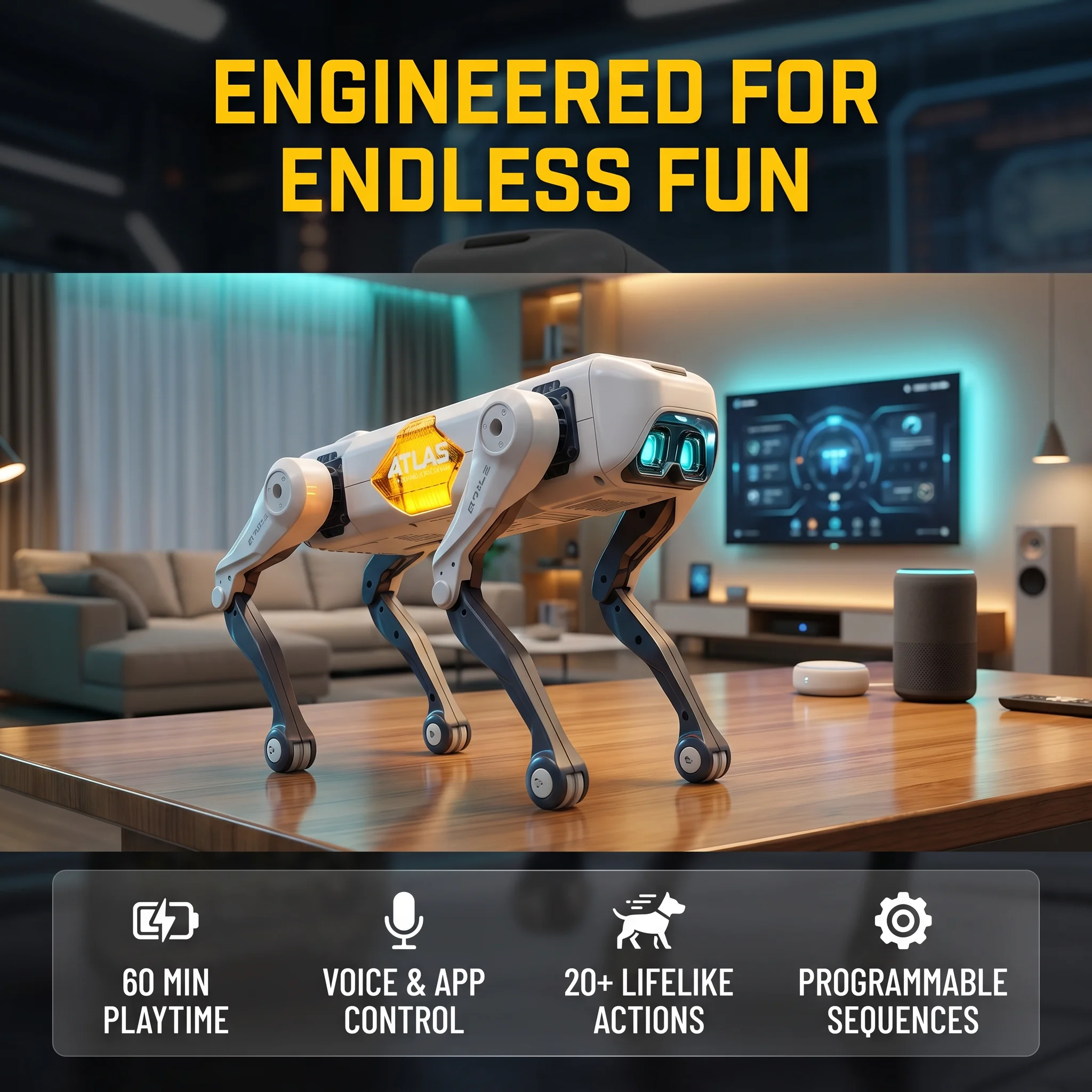 Remote Control Toys - AI Slimme Robot Hond, Spraak- &