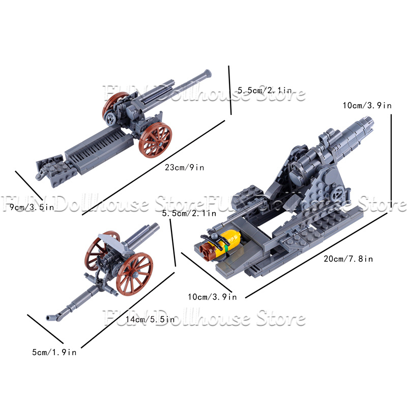 MOC WW1 Militaire Leger Soldaa - Lego Compatible Military Tank recensie en prijs