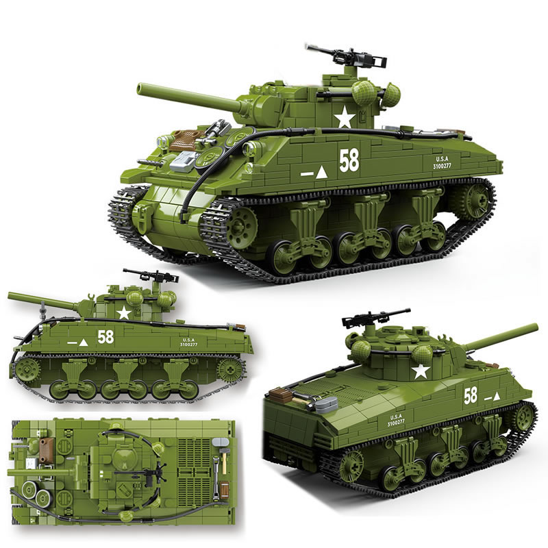 Nieuwe Wereldoorlog Militaire  - Lego Compatible Military Tank recensie en prijs