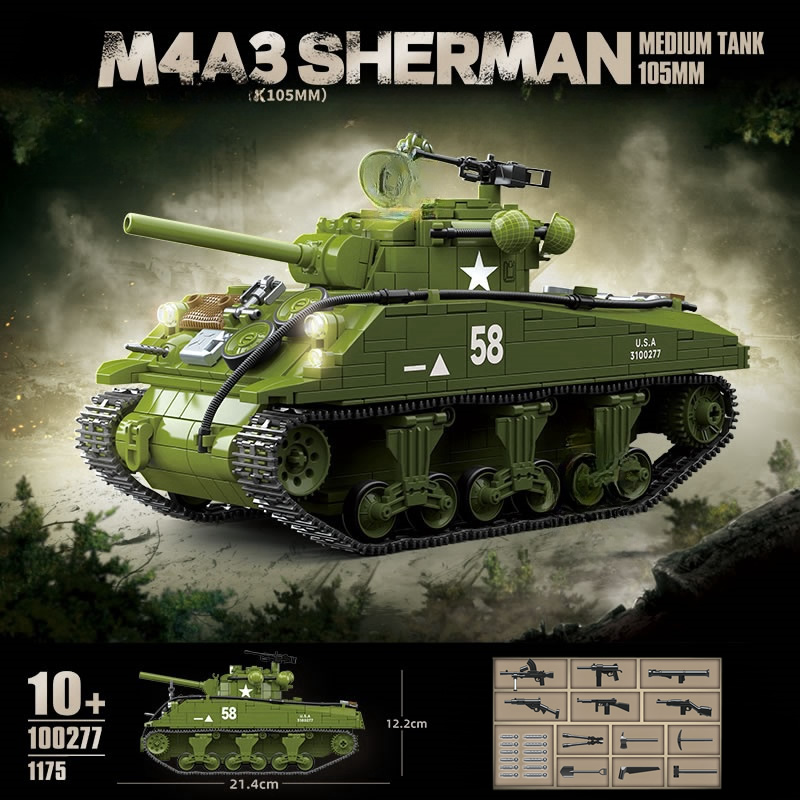 Nieuwe Wereldoorlog Militaire  - Lego Compatible Military Tank recensie en prijs
