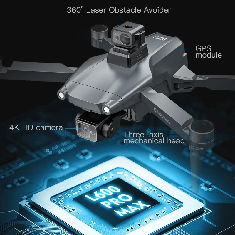 L600 PRO MAX GPS Drone Profess - Fpv Brushless Rc Drone 4K recensie en prijs