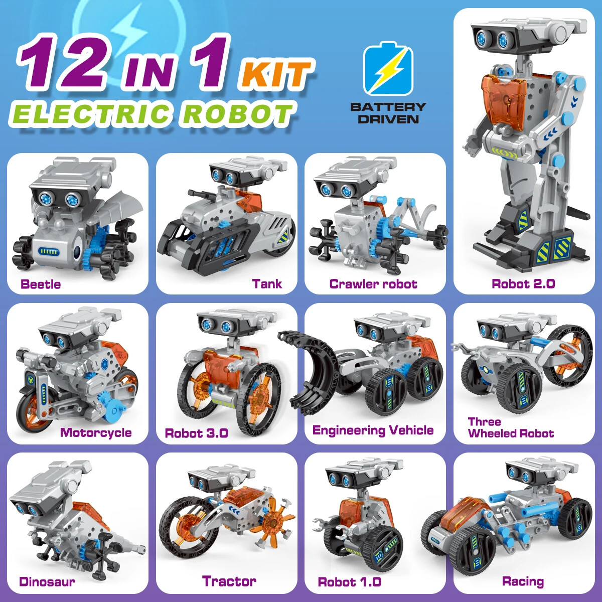 STEM 12-in-1 Educatief Zonne-e - Stem Solar Robot Kit For Kids recensie en prijs