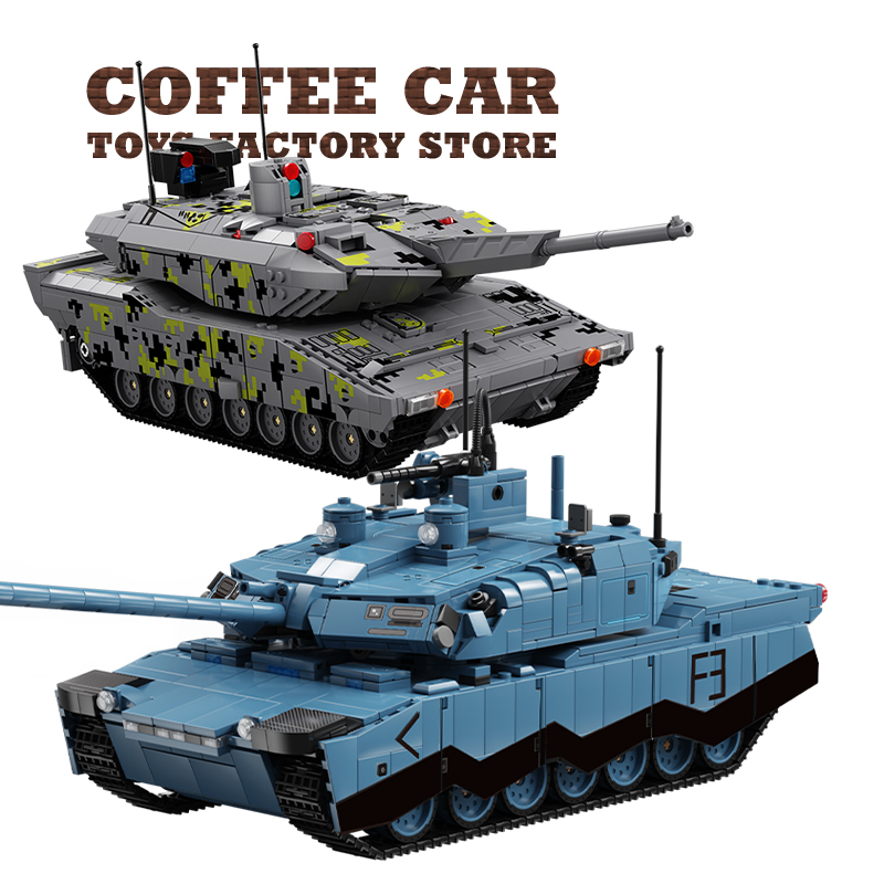 Hoofdtank T-14 Bouwstenen Sold - Lego Compatible Military Tank recensie en prijs