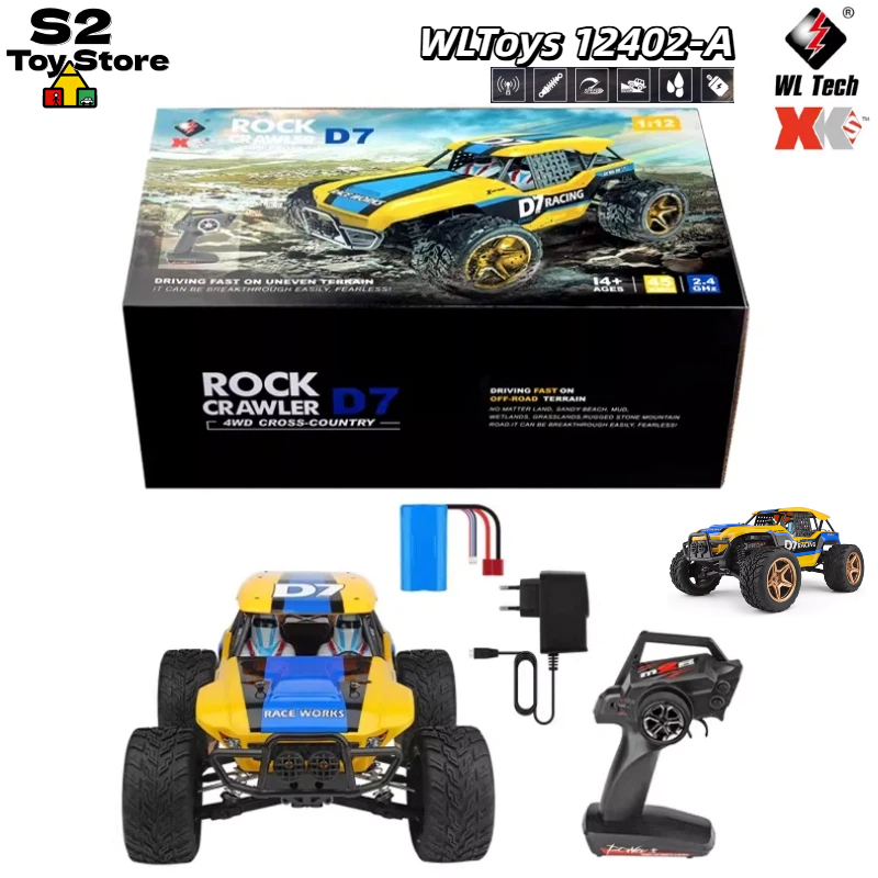 Wltoys 12402-A D7 Rock Crawler - Rc Drift Car 1 24 Scale 4Wd recensie en prijs